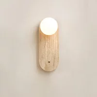 Luma Japanese Wabi Sabi Style Decorative Wall Sconce Nordic Apartment Bedroom Living Room Background Natural Stone Wall Lights