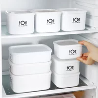 Crisper Food storage box Plastic box Sealed box with lid Household refrigerator refrigerated fruit lunch box bento box