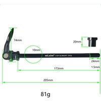 AliExpress NONE 1x 135x10MM Bicycle Skewer Bike Axle Release Skewer Front Rear Wheel Hub Thru Axle Adapter Rear Hub Accessories Components
