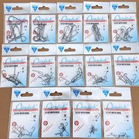 20Pcs High Strength Long Shank Hooks, Barbed Fishing Accessories