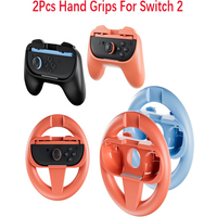 2 Pack Steering Wheel Grips For Switch 2 Joy-Con Left&Right Controller Bracket Stand Holder For Switch 2 Joy-con Accessories