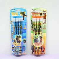 12pcs Italian Brainrot Tung tung sahur Pencil With a pencil sharpener Student Stationery Make Child Love Learning Reward Gift