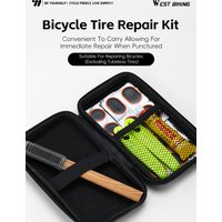 AliExpress West Biking WEST BIKING Bicycle Tire Repair Kit Anti-Aging High-Elasticity Tire Patch Set Tire Lever Wood File Glue Bike Repair Tool Kits