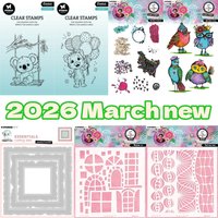 2026 March new Cutting Dies & Stamps & Stencil Scrapbook Diary Decoration Stencil Embossing Template DIY Greeting Card Handmade