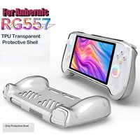 Für Anbernic RG557 Schutzhülle Handheld-Spielkonsole Schutzabdeckung Sturzsicher Weiche Gummi-TPU-Hülle Wärmeableitung Einfach