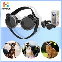 Small Dog Sunglasses, Lightweight Adjustable Reflective Goggles, UV Windproof Pet Glasses for Puppies and Small Breeds