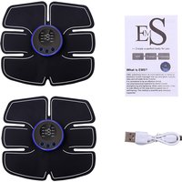 Abdominal Muscle Stimulator Fitness ABS Training Muscle Exercise Instrument Body Slimming Massager USB Charging