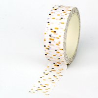 NEW 1PC. 10M Decorative Yellow Dots Bee Pattern Washi Tape for Gift Wrapping Planner Masking Tape Cute Stationery