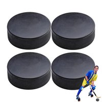 Street Hockey Puck 4X Ice Hockey Pucks Official Regulation Size Indoor Sport Supplies Diameter 3-inch Thickness 1-inch Training