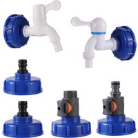 IBC Tank Tap Adapter S60 Coarse Thread Garden Quick Connect Faucet Alloy Replacement Valve Fitting Connect Replacement Garden