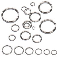 200pcs/lot Stainless Steel Open Jump Rings Bracelet Necklace Earring Pendant Connectors for Jewelry Making Components Crafts DIY