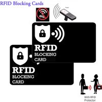 2/5Pcs Scanner Guard Card RFID Blocking Cards Contactless NFC Debit Credit Card Passport Protector Blocker Smart Anti-theft Card