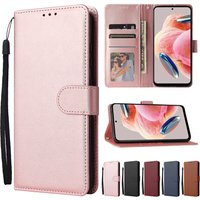 Wallet Card Slot Stand Magnetic Flip Leather Case For Xiaomi Redmi Note 12S 12 Pro 11 11S 10S 9 8 Pro 7 12C 10C Poco X5 Pro M5s