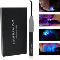 1 set Dental Smart Flashlight 2-in-1 White LED and UV Curing Tooth Examination Light