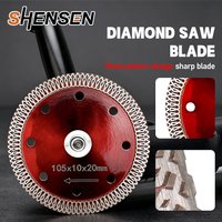 105×10×20mm Brazed Diamond Saw Blade, for Ceramic, Marble & Stone, Compatible with Cutters and Angle Grinders