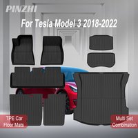 BYTON Floor Mats Fits for Tesla Model 3 2023-2018 - All Weather TPE Custom Fit Car Mats Floor Liners, Custom Multiple sets Fit