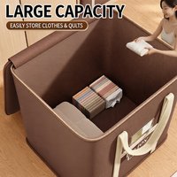 Extra Large Capacity Quilt Moving Storage Bag Dustproof Clothes & Blanket Packing Sack for Home Use Heavy Duty & Foldable