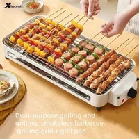 Electric barbecue grill Korean household non-stick grill smokeless barbecue machine indoor iron plate barbecue electric grill