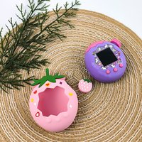 Silicone Protective Cover For Tamagotchi Paradise Electronic Pet Machine Game Accessories Cute Strawberry Skin Cover Soft Shell