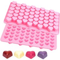 55 Small Heart Shaped Silicone Cake Mold Heart Chocolate Pastry Molds DIY Baking Decoration Kitchen Ice Cube Crystal Epoxy Mould