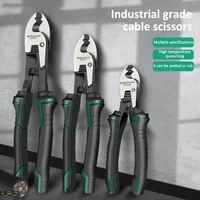 6-10 inch Electrician Cable Cutter Manual Wire Cutting Pliers Multifunctional Wire Breaking Pliers Industrial Grade Cable Cutter
