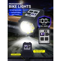 AliExpress NONE 9LED Cycling Torch Type C Rechargeable Bike Flashlights Ultralight Handlebar Lights Outdoor Whaterproof Lantern for Bicycle