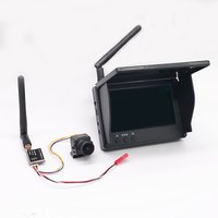 5.8G 48CH 4.3 Inch FPV Monitor 480x272 Build-in Battery Video Screen with 600mw VTX Transmitter TS5823 Pro+CMOS 1200TVL Camera