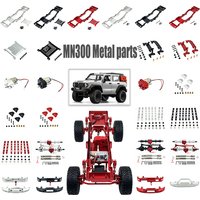 1/12 MN300 RC Car Metal Spare Parts Front Rear Axle Assembly Bumper Damping Support Battery Pull Rod Motor Upgrade Kit