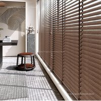 Custom Size Luxury Wooden Shutters Office Bedroom Living Room Study Blinds Blackout Privacy Fensterläden Home Improvement HQ40C