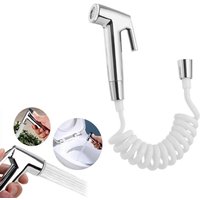 Portable Handheld Diaper Bidet Toilet Shattaf Sprayer Bathroom Toilet Bidet Shower Head Nozzle with 1.5m Telephone Shower Hose