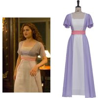Movie Titanic Rose Cosplay Costume Rose Sinking Dress Women Lady Evening Party Gown Regency Dress Rose Swim Dress for Halloween