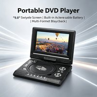 Mini DVD Player 7.8 inch Desktop Digital Smart TV CD Disc Players Remote Control Portable Travel 270° Rotatable Screen