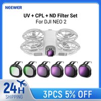 NEEWER UV + CPL + ND Filter Set For DJI NEO 2,Drone Camera Lens Kit Neutral Density (ND8/16/32/64) Filter Polarizer