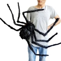 Halloween große Plüschspinne Horror Halloween Dekoration Party Requisite Outdoor Riesenspinne Dekor 30–200 cm Kammer Streich schwarze Spinne