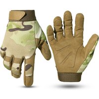AliExpress mvptoo Camo Tactical Gloves Anti-skid Bicycle Airsoft Motorcycle Shooting Hunting Paintball Work Bike Gear Non-slip Full Finger Men