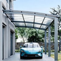 Aluminum Carport Canopy Portable Car Garage Tent, Heavy Duty Waterproof Outdoor Parking Shelter, UV Protection