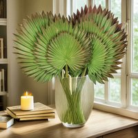 17 Inch Artificial Palm Leaves Faux Greenery Monstera Banana Leaf For Home Decor Floral Arrangement Garden Decoration