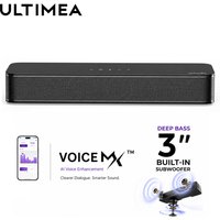 ULTIMEA 120W 2.1ch Compact Soundbar for TV, 3-Inch Built-in Subwoofer, Bluetooth 5.3 TV Sound Bar Speakers