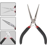 Long Nose Plier Needle Multifunctional Repair Tool Precision Plier Antislip Handle For Handmade DIY Jewelry Craft Hairpin Making