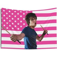 Rodrick Drumstick Tapestry Devon Bostick Pink Flag Rodrick Heffley Indoor Wall Decoration Garage Flags for Bedrooms Flaga Custom