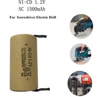 Screwdriver Electric Drill SC Battery 1.2V 1500mAh Nicd Rechargeable Batteries With Tab Power Tool Ni-Cd SUBC Cells
