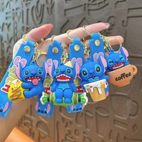 1 Disney Stitch Cartoon Keychain — A Stylish, Versatile Bag Charm and the Perfect Gift for Back-to-School or Graduation Season.