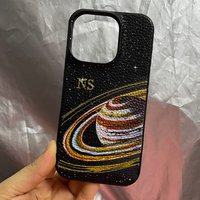 Personalise Initial Name Letters Leather Case For Iphone 16pro 15 pro max 14 13 Pro Max 12 Mini 11 Luxury kafr letters Covers