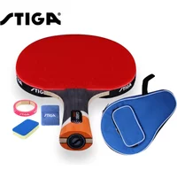 Original Stiga 6 stars Table tennis racket Ddouble Pimples-in rubber Ping Pong Racket tenis de mesa table tennis with cover