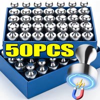 1-50 Stück Superstarker Neodym-Magnet-Pin für Kühlschrank, Whiteboard, Magnetische Pinnnadeln, Saugnapf-Magnete, Push-Pins