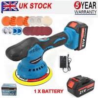 21V Car Polisher Buffer Sander Polishing Machine for Makita 18V 6" Cordless Rotary Car Polisher Buffer Sander Polishing Machine