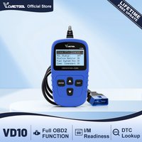 VDIAGTOOL VD10 OBD2 Scanner Code Reader Car Diagnostic Tool Engine Fault Code Reader Read Live data Freeze Frame I/M Readiness