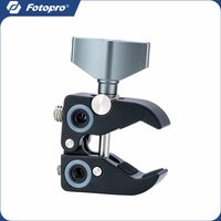 Fotopro MS62 Multi-Functional U/C Type Super Crab Clamp,Magic Arm Extension Mount with Multiple Thread Holes for DSLR Cameras