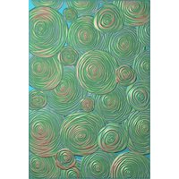 2025 New 3D Embossing Folder Ring Vortex Flower Stencil for DIY Scrapbooking Holiday Day Paper Card Craft Making Template