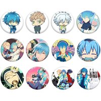 Dramatical Murder Creative Pins Funny Faces Round Snap-in Brooch Badge Backpack Hat Accessories Jewelry Gifts
